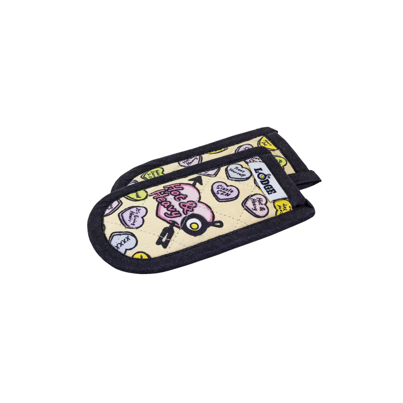 Conversation Heart Handle Holders, Set of Two