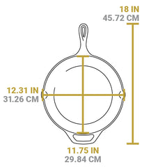 Wildlife Series™ 12 Inch Cast Iron Elk Skillet